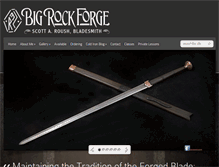 Tablet Screenshot of bigrockforge.com